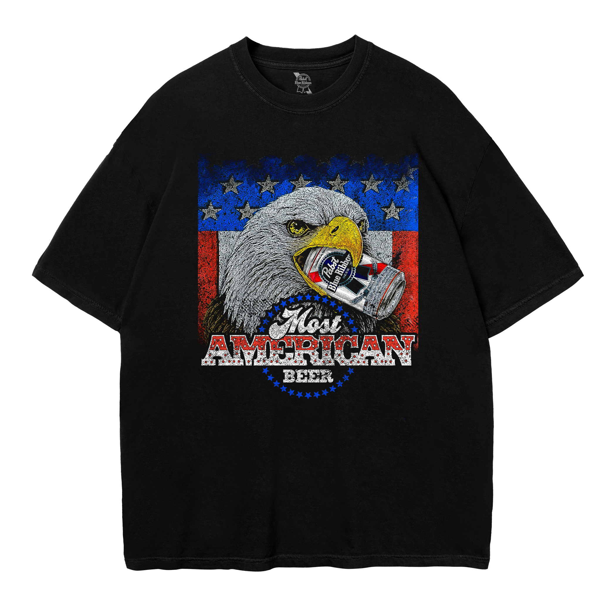 Most American beer tee black